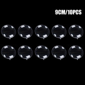 10 komada plastične prozirne plosnate kuglice božićni ukrasi vjenčani slatkiši Božićna poklon kutija Viseći privjesak Dekoracija za zabavu Noel Nova godina 2022.