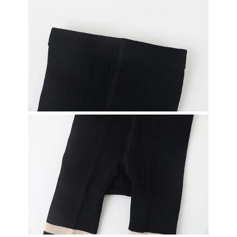 Vintage crne/zlatne pruge najlonske čarape za školarke, jesenske mornarske najlonske čarape za djevojčice, male čarape, dječje tajice, dječje najlonske čarape