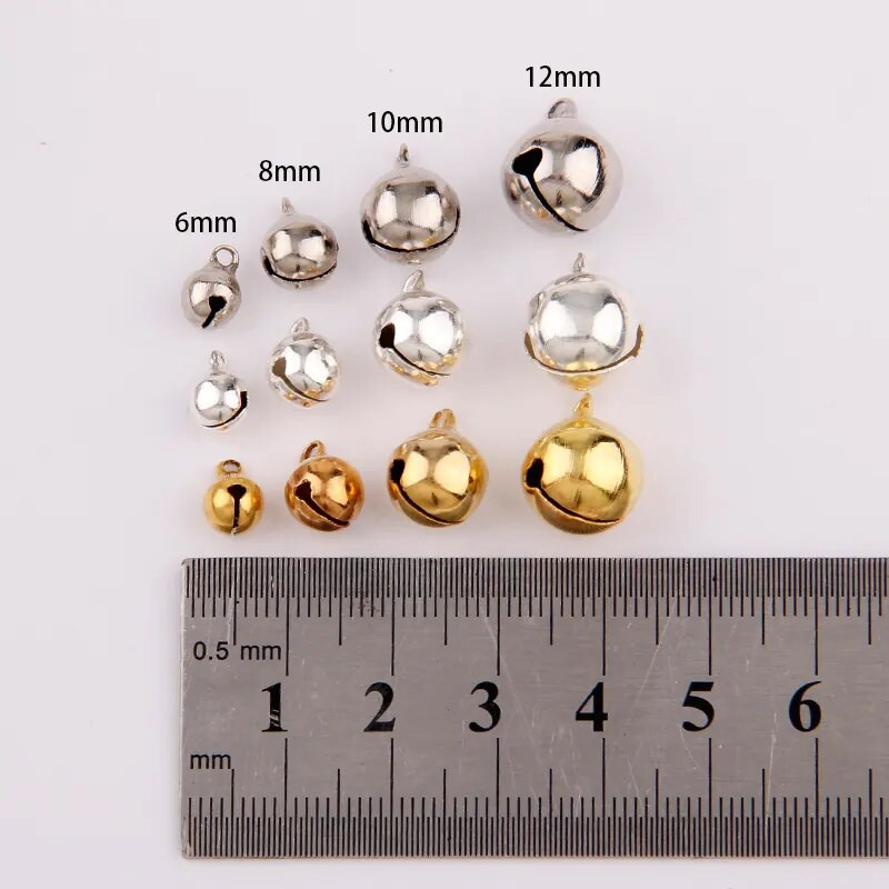 Sudrabs Zelts Niķelis Varš Zvaniņi piekariņi Piekaramie Ziemassvētku rotājumi Ziemassvētku rotājumi Ballīte DIY Amatniecības aksesuāri