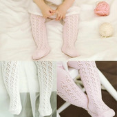 1-6T ljetne tajice za bebe, ružičasto bež, jednobojne, izdubljene, dječje najloške za djevojčice, dječje čarape, čarape za djevojčice