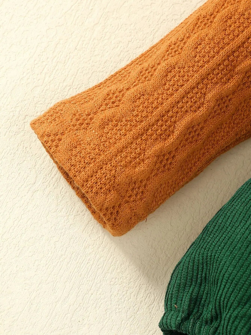 0-2 éves újszülött baba lányok alsónadrág tavaszi ősz tél nyitott hajtóka, hosszú ujjú színben illő aranyos tipegő kombiné