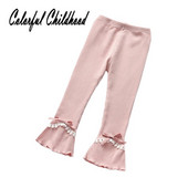 Meiteņu legingi jaunā mežģīņu bikšu versija mazas meitenes kokvilnas bikses ikdienas bikses mazulim 1-5 gadi pareizi