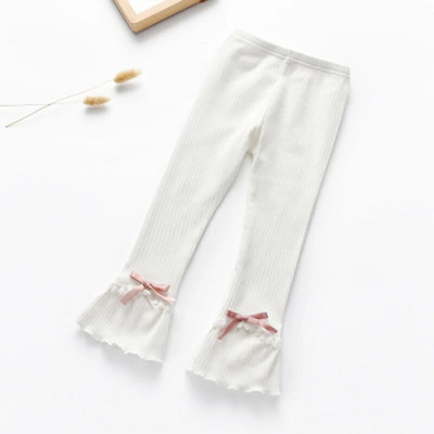 Meiteņu legingi jaunā mežģīņu bikšu versija mazas meitenes kokvilnas bikses ikdienas bikses mazulim 1-5 gadi pareizi