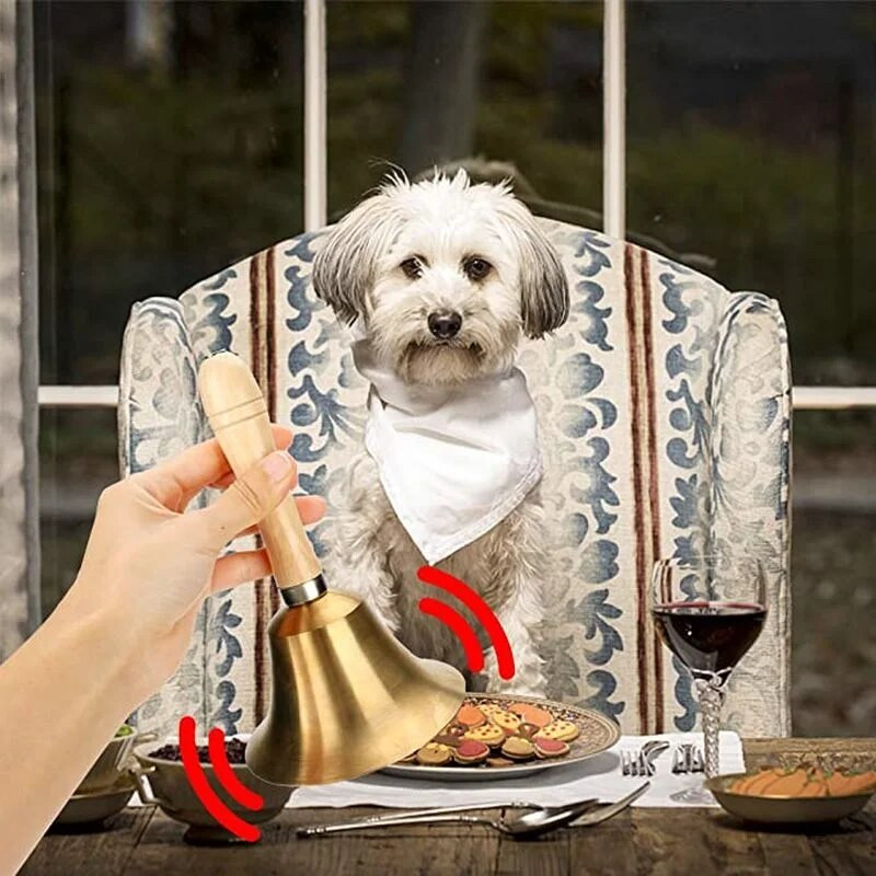 Radošs Ziemassvētku koka rokas zvans, košs tonis Ziemassvētku vecītis, zvana zvani, uzmanības piesaiste skolas kāzu ballīšu piederumi