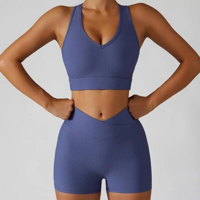 Bezšuvju jogas komplekts Sieviešu sporta tērpi sporta zāle Apģērbi Fitnesa Apģērbi Sieviešu Sieviešu Apģērbi Treniņiem Sporta Komplekti Sieviešu kostīms