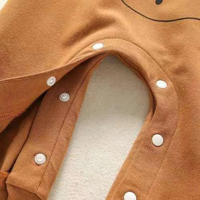 Pavasaris Rudens Jaundzimušais Apģērbs Jaundzimušajiem Kombinezoni lāča apdruka Zīdaiņu bikses Bērnu Kombinezoni ar garām piedurknēm Zīdaiņu apģērbi