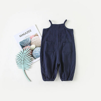 Šareni dječji pamučni kombinezon s prtljažnikom Jednobojne hlače s prtljažnikom za dječake i djevojčice Proljeće Jesen Ležerne široke hlače za dojenčad