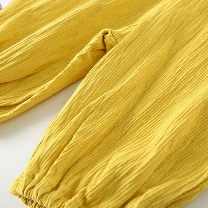 Šareni dječji pamučni kombinezon s prtljažnikom Jednobojne hlače s prtljažnikom za dječake i djevojčice Proljeće Jesen Ležerne široke hlače za dojenčad