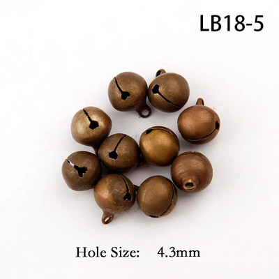 6-22 mm bakreni antikni brončani privjesak s otvorenim božićnim zvončićima, ručno rađeni dodaci za DIY rukotvorine