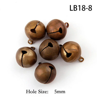 6-22 mm bakreni antikni brončani privjesak s otvorenim božićnim zvončićima, ručno rađeni dodaci za DIY rukotvorine