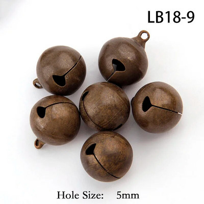 6-22 mm bakreni antikni brončani privjesak s otvorenim božićnim zvončićima, ručno rađeni dodaci za DIY rukotvorine