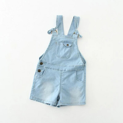 Színes gyermekkori gyerekek Kislány nyári alkalmi laza farmer overál kantáros nadrág rövidnadrág nadrág ruhák ruhák
