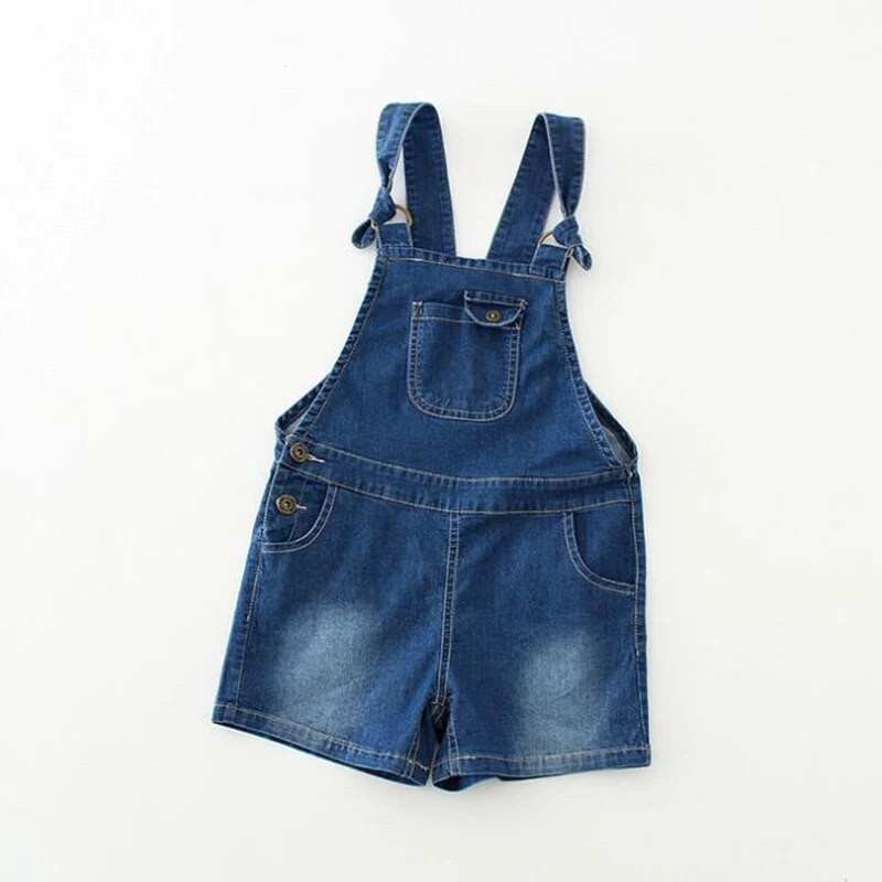 Színes gyermekkori gyerekek Kislány nyári alkalmi laza farmer overál kantáros nadrág rövidnadrág nadrág ruhák ruhák