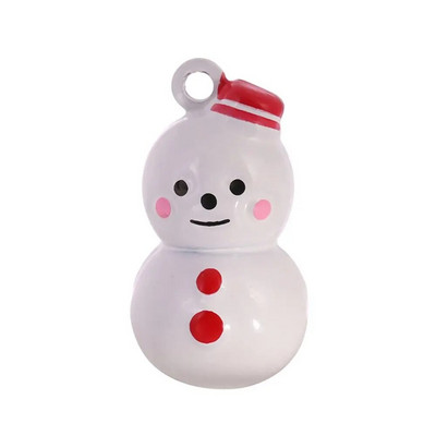 10 komada šarenog mini smiješnog metalnog zvona u više oblika, slatkog snjegovića, zvončića od bundeve, dječjih privjesaka, poklona za Božić, Noć vještica