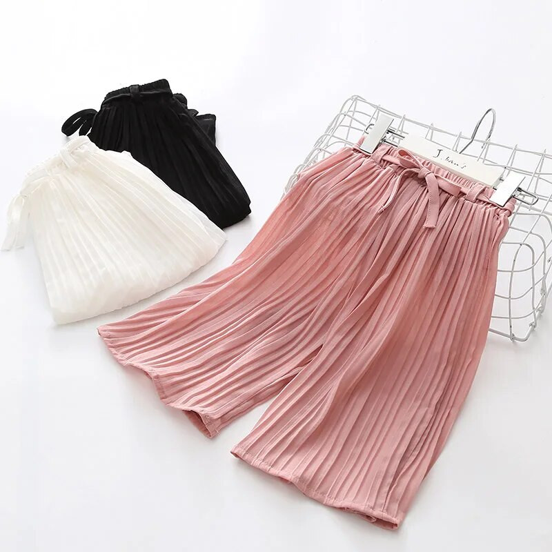 2–12 gadi Krāsainas bērnības modes bikses trīskrāsām, foršas, platas bikses bērniem bērniem, vasaras apģērbu bikses