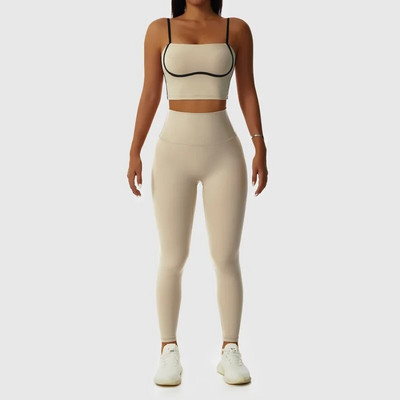 Sportski set Žensko odijelo za fitness Komplet za jogu Garniture za teretanu Ženska odjeća Sportski grudnjak Tajice Ženska trenerka Odjeća za vježbanje Odjeća za teretanu