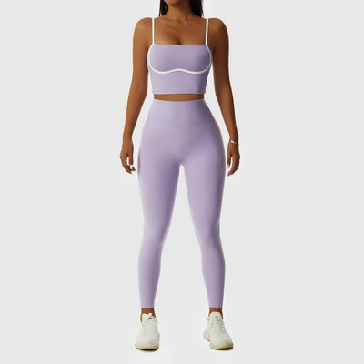 Sportski set Žensko odijelo za fitness Komplet za jogu Garniture za teretanu Ženska odjeća Sportski grudnjak Tajice Ženska trenerka Odjeća za vježbanje Odjeća za teretanu
