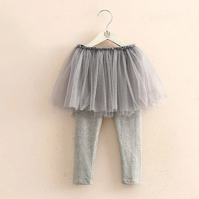 Tajice za djevojčice, modne mrežaste pređe, jednobojna suknja za malu djecu, novorođenče, ležerne Joker hlače, dječje jesenske nove tajice 2-10 godina