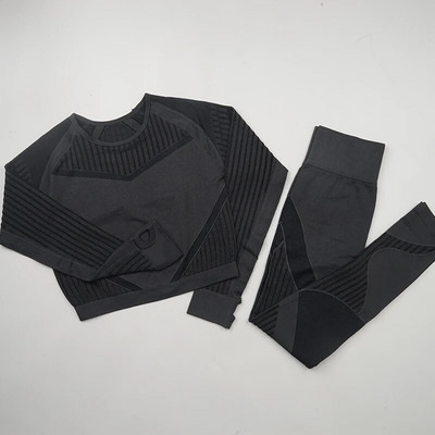 Ženski set za jogu Odjeća za teretanu Žensko sportsko odijelo za fitness Odjeća za trčanje Top za jogu + tajice Ženska bešavna odijela za jogu za teretanu