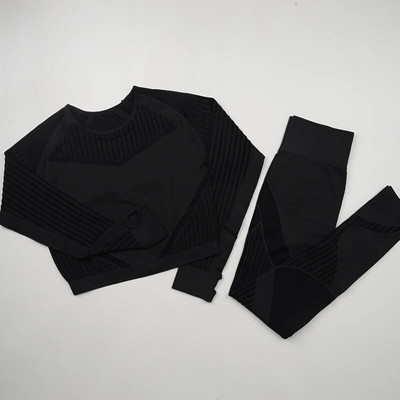 Ženski set za jogu Odjeća za teretanu Žensko sportsko odijelo za fitness Odjeća za trčanje Top za jogu + tajice Ženska bešavna odijela za jogu za teretanu