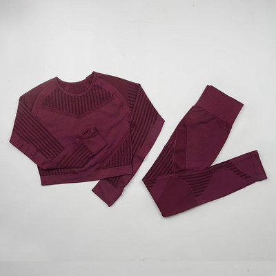 Ženski set za jogu Odjeća za teretanu Žensko sportsko odijelo za fitness Odjeća za trčanje Top za jogu + tajice Ženska bešavna odijela za jogu za teretanu