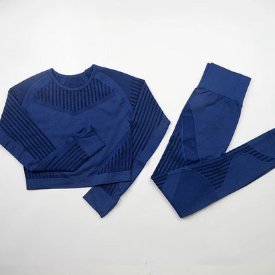 Ženski set za jogu Odjeća za teretanu Žensko sportsko odijelo za fitness Odjeća za trčanje Top za jogu + tajice Ženska bešavna odijela za jogu za teretanu