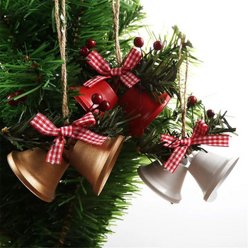 Νέο κρεμαστό χριστουγεννιάτικο κουδούνι Χριστουγεννιάτικο δέντρο Κρεμαστά κουδούνια Διακόσμηση Metal Jingle Bell Χριστουγεννιάτικη διακόσμηση για το σπίτι Φεστιβάλ προμήθειες πάρτι
