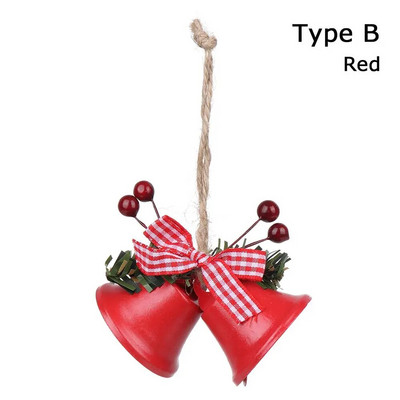 Novo božićno zvono, privjesak, božićno drvce, viseća zvončića, metalna zvončića, božićna ambijentalna dekoracija, potrepštine za zabavu u kući