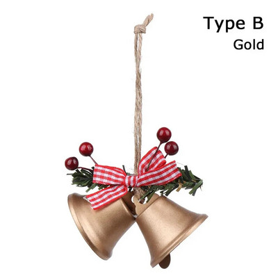 Novo božićno zvono, privjesak, božićno drvce, viseća zvončića, metalna zvončića, božićna ambijentalna dekoracija, potrepštine za zabavu u kući