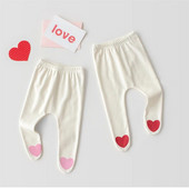 Mekane prozračne najlonske čarape za dojenčad, jesen, slatka srca, čarape za novorođenče, djevojčice, čarape, odjeća za malu djecu, dječje hlače
