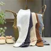 0-24M hlačice za novorođenčad s volanima Čipkaste dječje tajice za djevojčice najlonske hlače s prugama za malu djecu, dječja torba Hlačice Čak i čarape