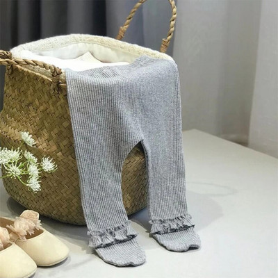 0-24M hlačice za novorođenčad s volanima Čipkaste dječje tajice za djevojčice najlonske hlače s prugama za malu djecu, dječja torba Hlačice Čak i čarape