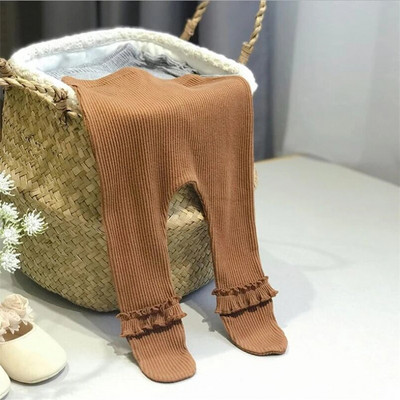 0-24M hlačice za novorođenčad s volanima Čipkaste dječje tajice za djevojčice najlonske hlače s prugama za malu djecu, dječja torba Hlačice Čak i čarape