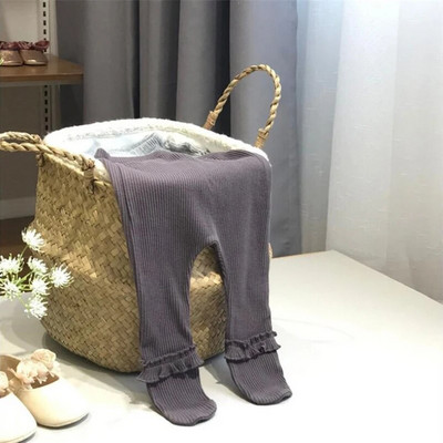 0-24M hlačice za novorođenčad s volanima Čipkaste dječje tajice za djevojčice najlonske hlače s prugama za malu djecu, dječja torba Hlačice Čak i čarape