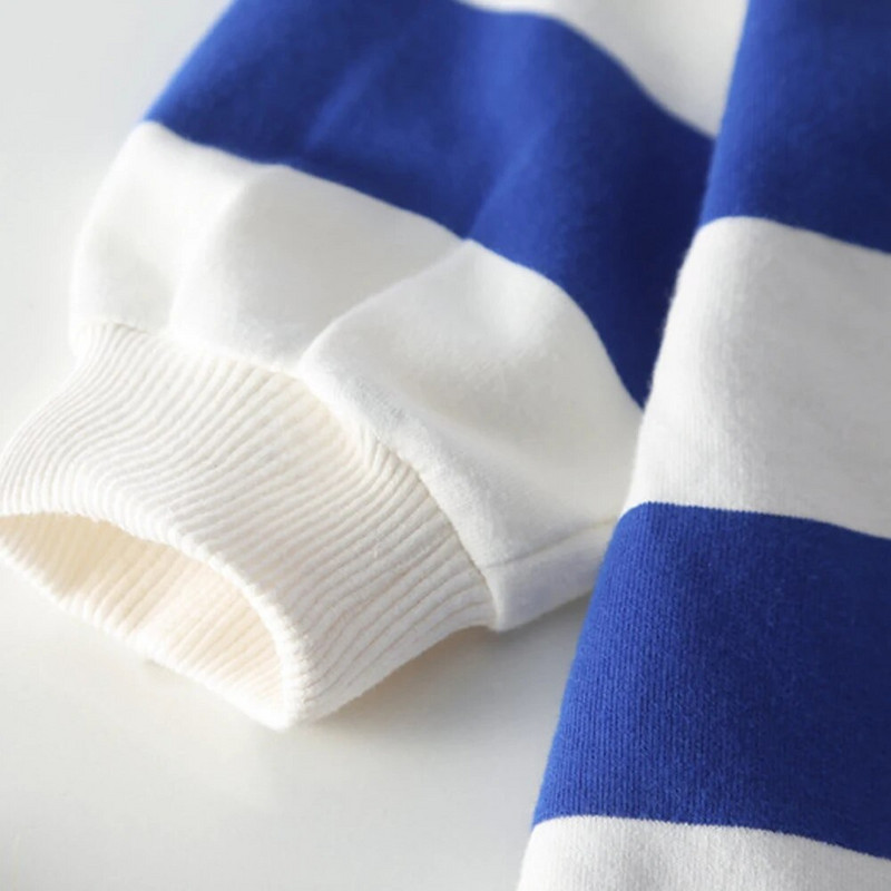 Stripe Baby Boy ruhák Bear Print Baba nadrág tavaszi őszi és gyermek overál hosszú ujjú csecsemő kombiné 0-18 hónapig