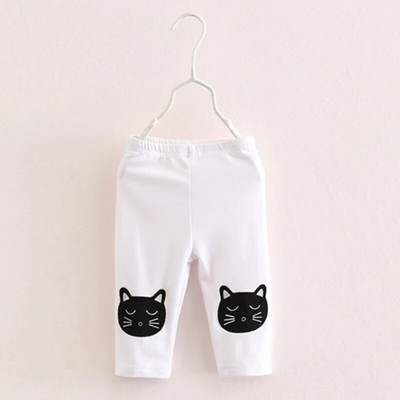 Letné ležérne dievčenské nohavice pre dievčatká vo veku 2-10 rokov, roztomilé mačacie vzory, detské oblečenie, legíny, detské päť nohavíc