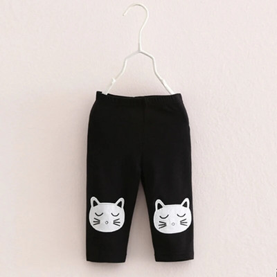 Letné ležérne dievčenské nohavice pre dievčatká vo veku 2-10 rokov, roztomilé mačacie vzory, detské oblečenie, legíny, detské päť nohavíc