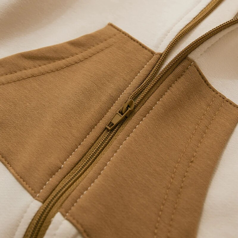 Zīdaiņu, meiteņu, zēnu, rudens, ziemas bērnu drēbes, pilna garuma kombinezons, kontrastējošas krāsas kapuci, kombinezons ar rāvējslēdzēju