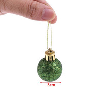 24Pcs/Set Ružičasto bijele kuglice Božićni ukrasi za sobu za božićno drvce Dekoracija božićnih blagdana Vjenčanje Dekoracija kućne zabave