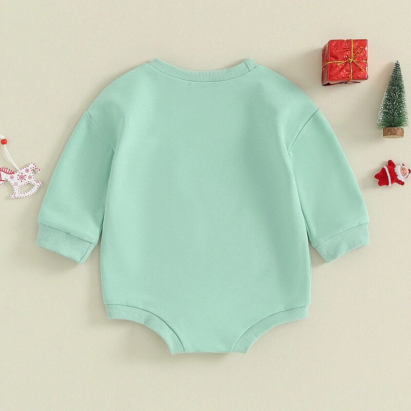 Ziemassvētki, mazuļi, meitenes, zēni, sporta krekli, bikses, apģērbi, burti Ziemassvētku vecīša sniegpārsliņa, apdruka ar apkakli, garām piedurknēm, mazuļu Ziemassvētku bodi