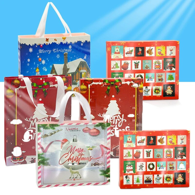 Božićni adventski kalendar 24 dana Božićno odbrojavanje DIY komplet narukvica za djevojčice Kalendar iznenađenja Slijepa kutija Pokloni 2024.