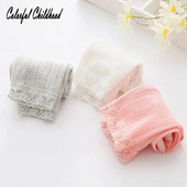 Vaikams Mergaitėms Nėriniai Medvilniniai Priežastys Liekni antblauzdžiai Vaikų mada Pavasaris Vasara Ruduo 3 spalvų princesės antblauzdžiai 2-10 metų