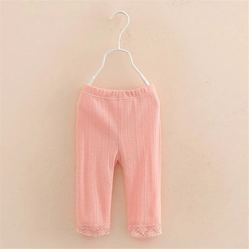 Vaikams Mergaitėms Nėriniai Medvilniniai Priežastys Liekni antblauzdžiai Vaikų mada Pavasaris Vasara Ruduo 3 spalvų princesės antblauzdžiai 2-10 metų