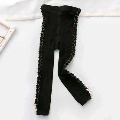 Čipkaste hlače za djevojčice s dizajnom zečića iz crtića Odjeća za proljeće i jesen Pamučno pletivo za djecu Tajice za malu djecu Hlače za djevojčice Dječja odjeća