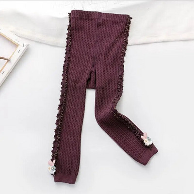 Čipkaste hlače za djevojčice s dizajnom zečića iz crtića Odjeća za proljeće i jesen Pamučno pletivo za djecu Tajice za malu djecu Hlače za djevojčice Dječja odjeća