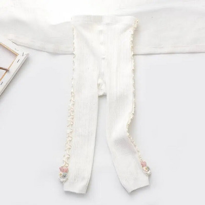 Čipkaste hlače za djevojčice s dizajnom zečića iz crtića Odjeća za proljeće i jesen Pamučno pletivo za djecu Tajice za malu djecu Hlače za djevojčice Dječja odjeća