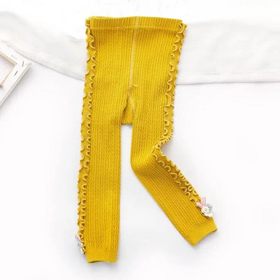 Čipkaste hlače za djevojčice s dizajnom zečića iz crtića Odjeća za proljeće i jesen Pamučno pletivo za djecu Tajice za malu djecu Hlače za djevojčice Dječja odjeća