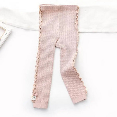 Čipkaste hlače za djevojčice s dizajnom zečića iz crtića Odjeća za proljeće i jesen Pamučno pletivo za djecu Tajice za malu djecu Hlače za djevojčice Dječja odjeća