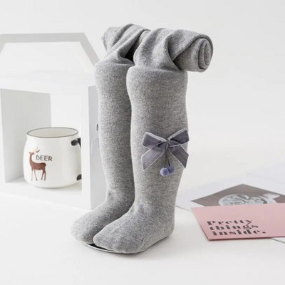 Prekrasne udobne baršunaste najlonske čarape za djevojčice s pompom i dizajnom za djevojčice Proljeće jesen Dječje pamučne pletene tajice za djevojčice čarape