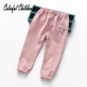 Nova verzija Candy uzorak iznad modnih kariranih dugih hlača male bebe vestido ležerne hlače dječja odjeća za djevojčice 1-5 godina